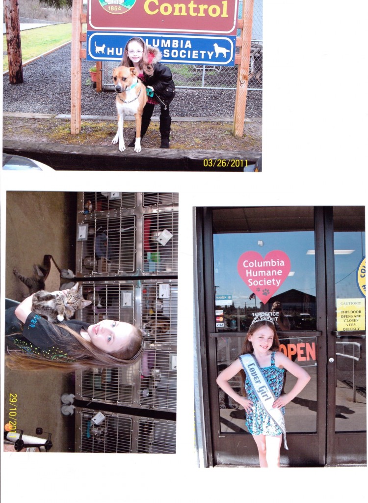 Oregon Jr Pre-Teen Cover Girl Isabella Conner's community service at the Humane Society