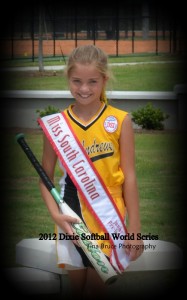 Chloe at Dixie Youth World Series
